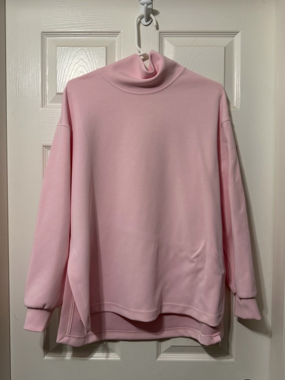 Lululemon softstreme funnel neck long pullover turtleneck size medium vguc *flaw